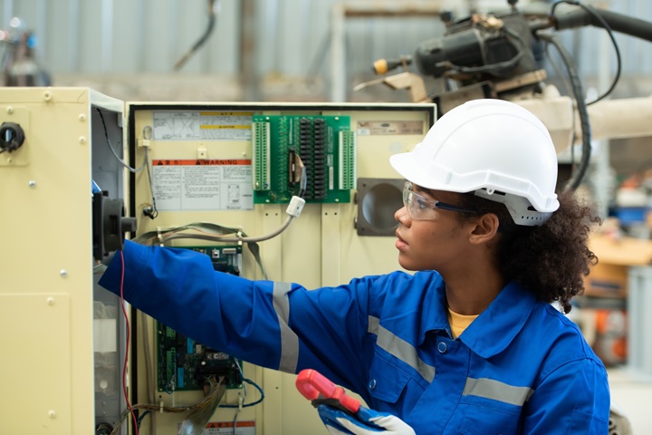 Woman working
