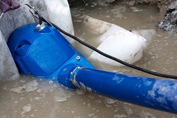 Dewatering with Xj drainage pump