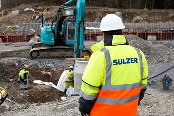 Man at construction site