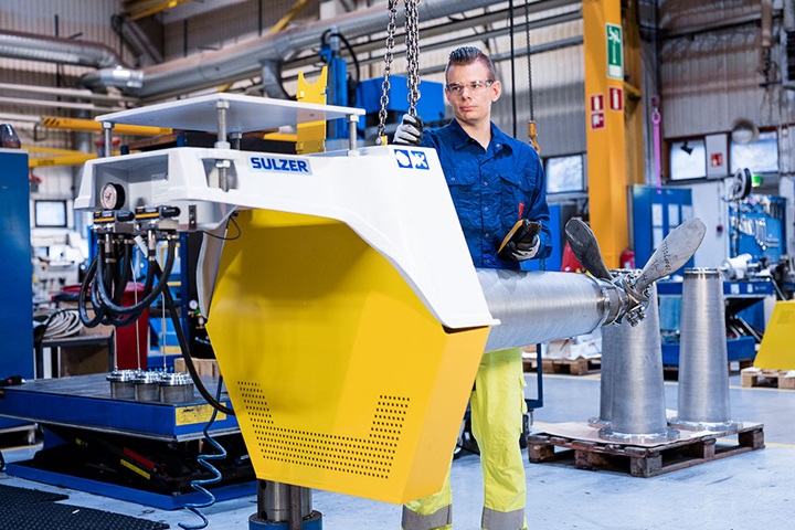 Worker in factory