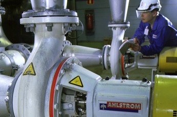 Ahlstorm pump with a mechanics