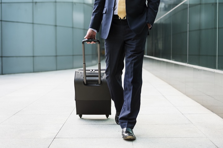 men with suitcase