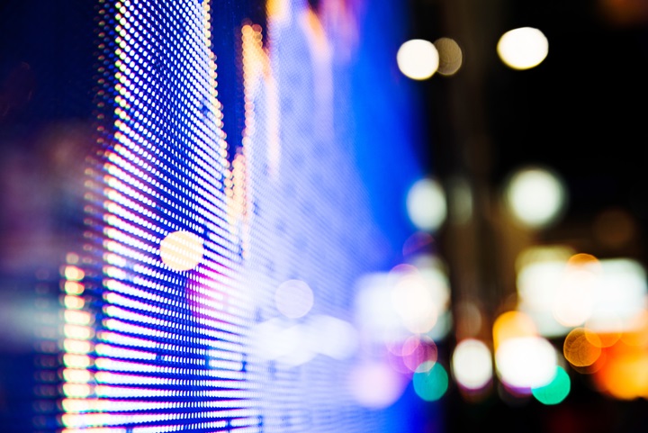 close up image of stock market