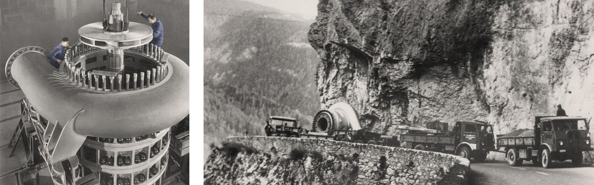 Storage pump for hydropower - mounting and transporting