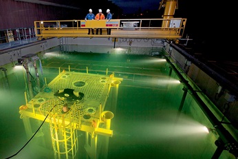 Subsea pump in the test bed at Sulzer in Leeds in 2012.