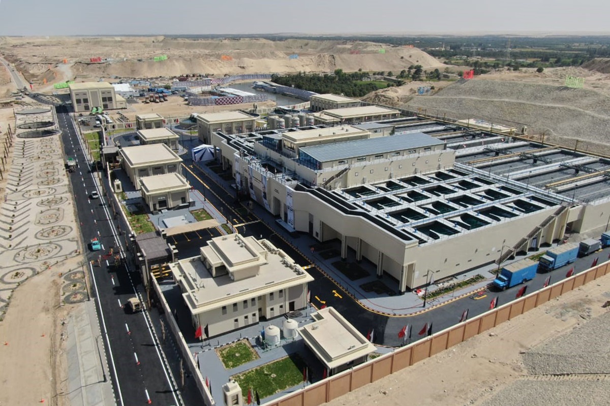 The construction project delivered a reliable and efficient plant, with a minimal footprint, capable of achieving low operating costs (Image Source: Metito)