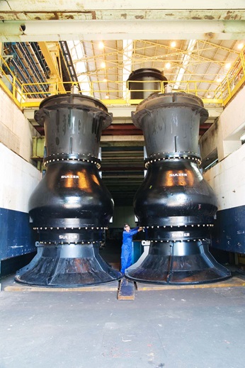 The project has involved some of the largest pumps ever built by Sulzer