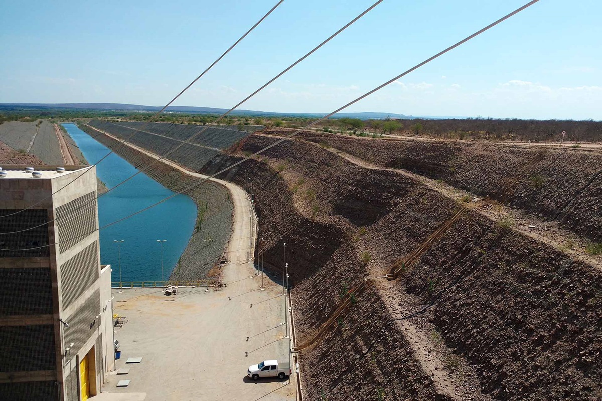 The pumps deliver water into a network of canals that has been 10 years in the planning