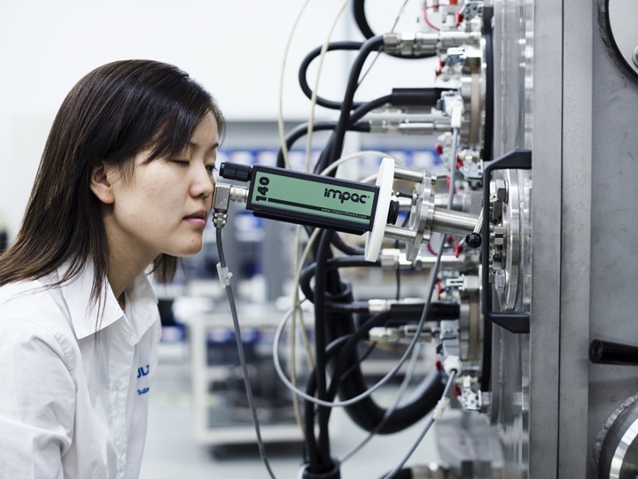 Woman dooing testings