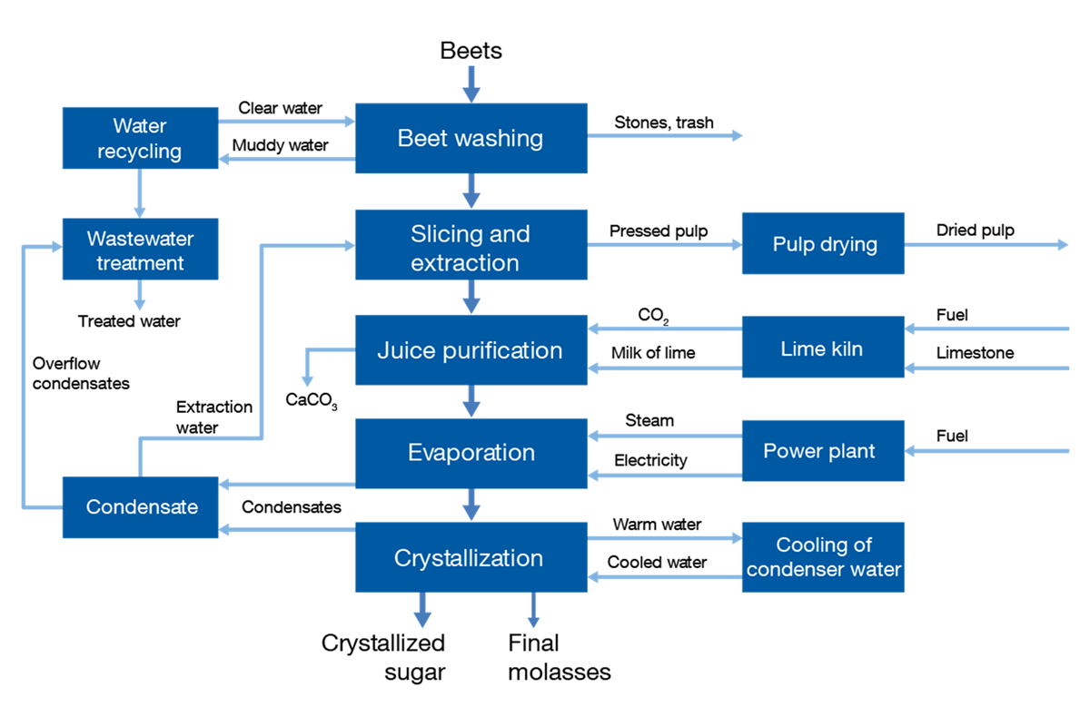 Sugar beet manufacture