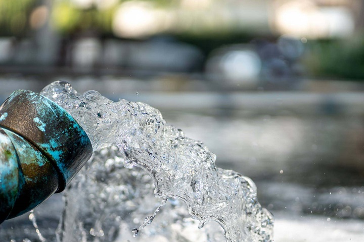 Water pipe used in industrial effluent treatment