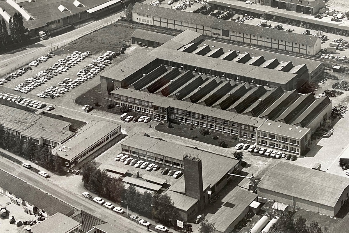 The new Bruchsal factory built in 1952, picture Sulzer Archive 1969