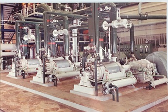 High speed forced oil lubricated boiler feedwater pump in 1976