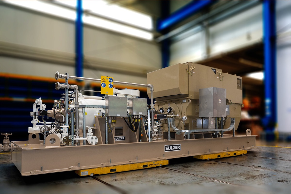 GSG B2B 100/5+4 supercritical CO2 export booster pump for client in the Middle East 