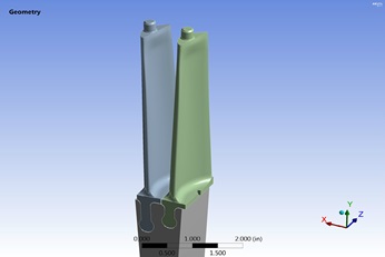 3D CAD model of blade