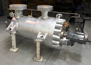 Boiler feed pump finished retrofit.