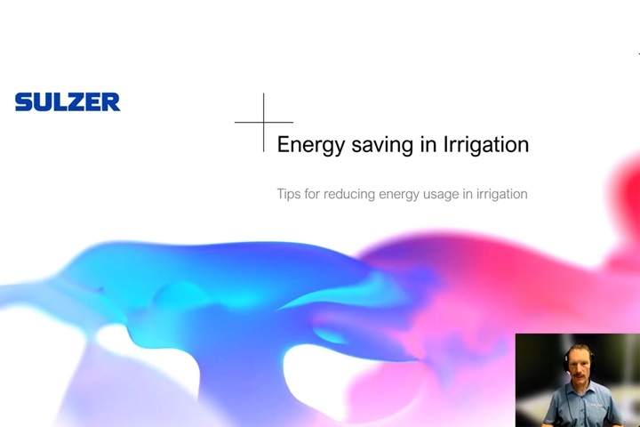 Energy saving in irrigation - webinar