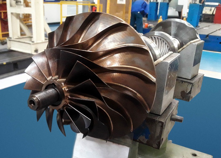 The reverse engineered impeller.