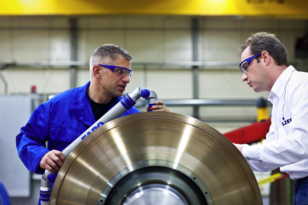 Using coordinate measuring machines allow on-site data acquisition quickly.