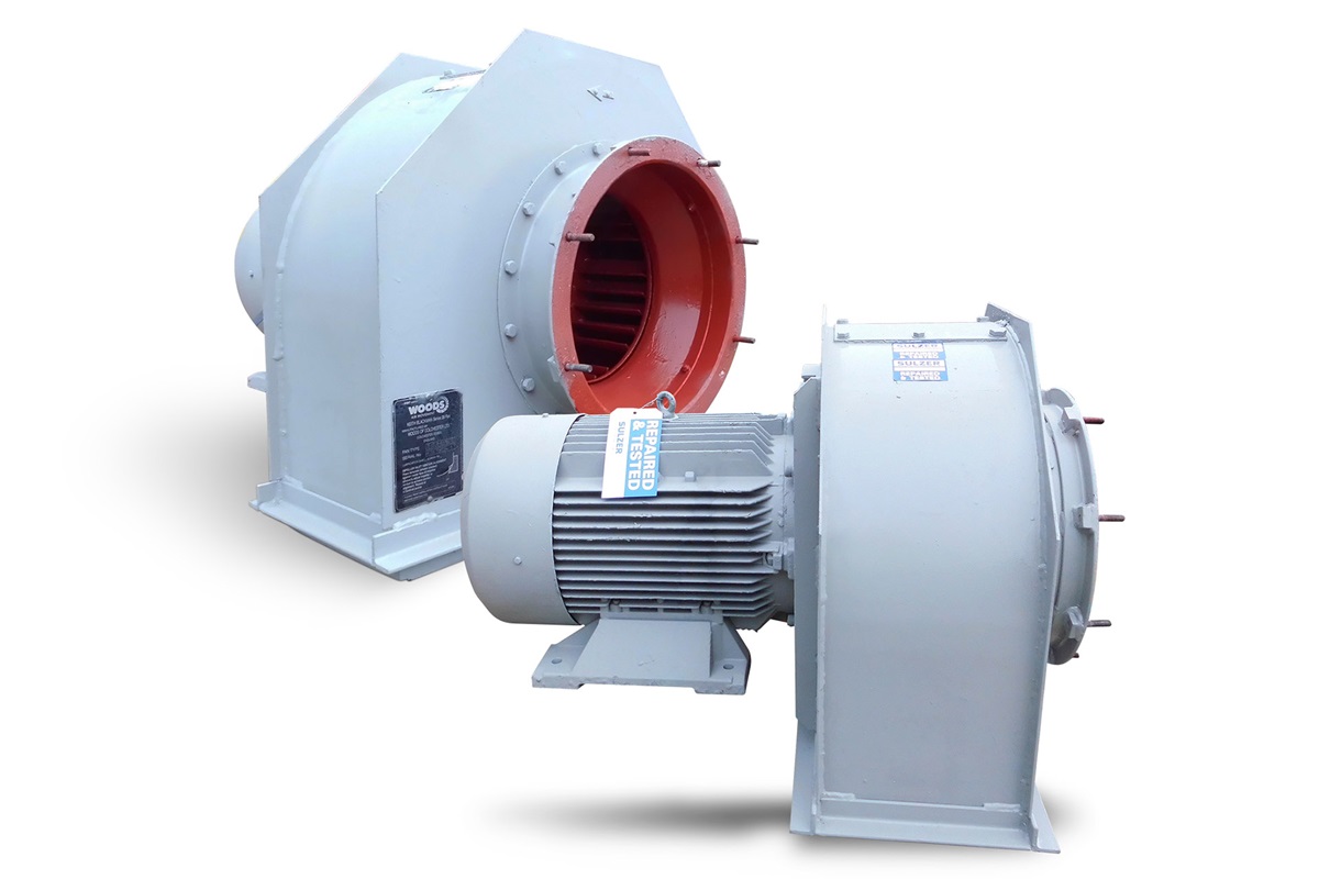 Traction motor blower unit