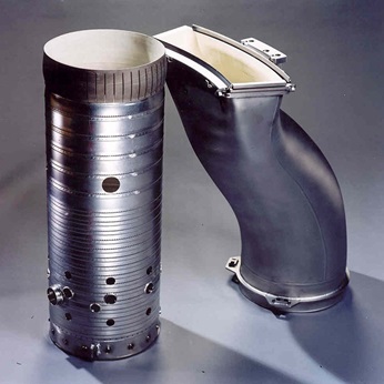 Turbine liner sections with thermal barrier coatings (TBC)