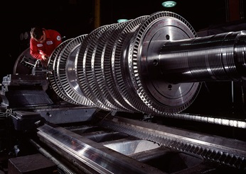 Steam turbine inspection.