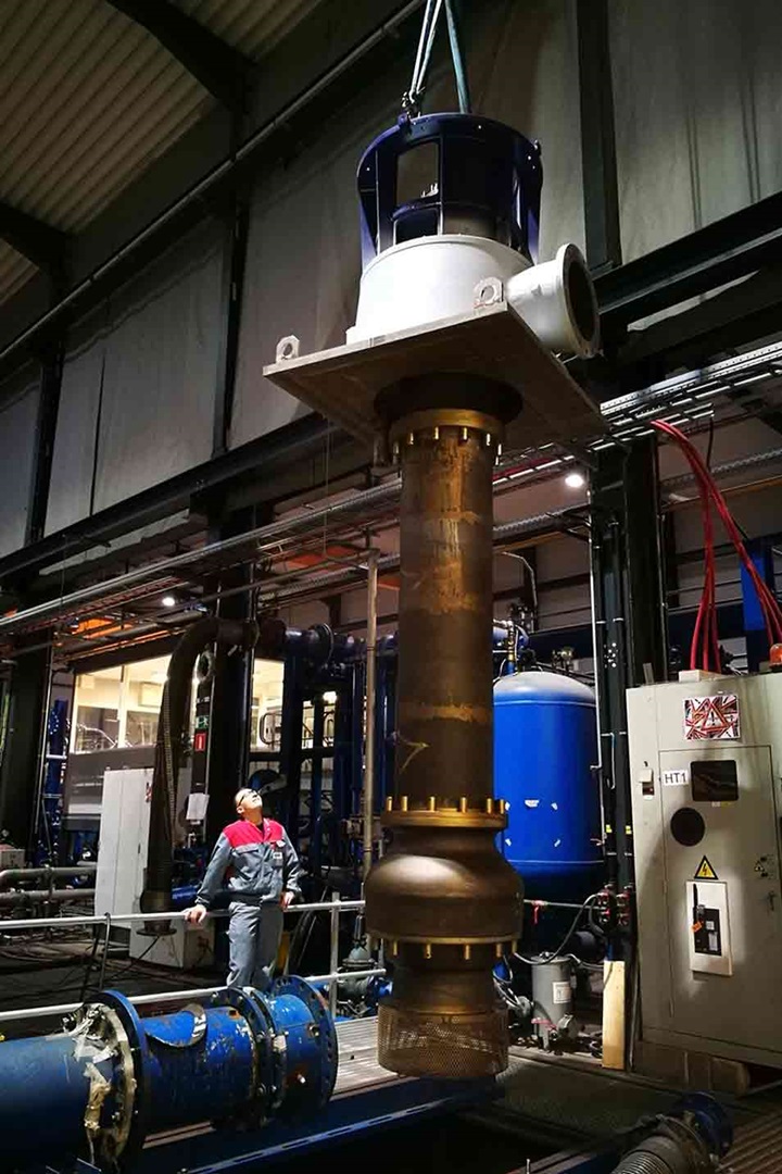 2’800 m3/h VAS pump on test bench