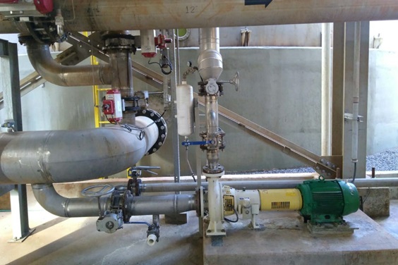 AHLSTAR APP32-80 pumping unit for mash / yeast