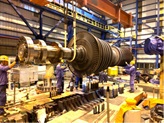 large steam turbine and generator repair