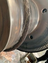 close up of turbine