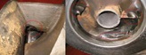 Erosion on anti-vortex plate