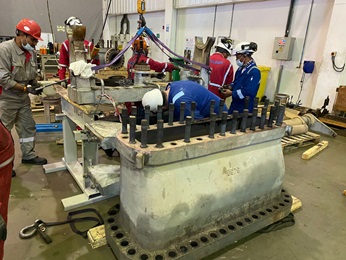 A steam turbine casing
