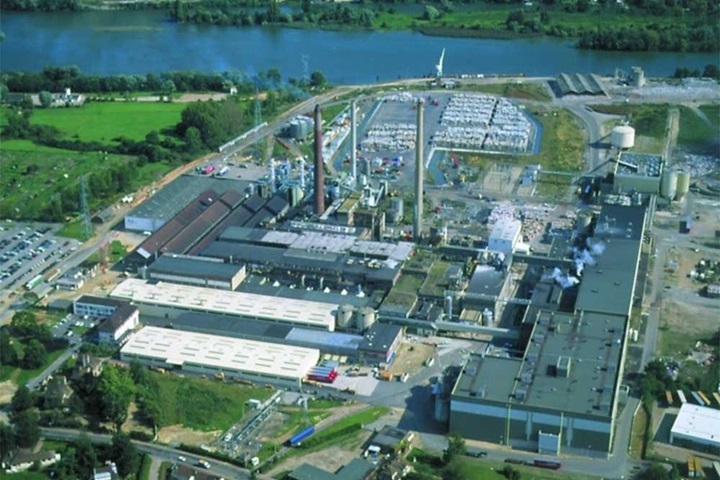 Aerial view of Europac cardboard mill
