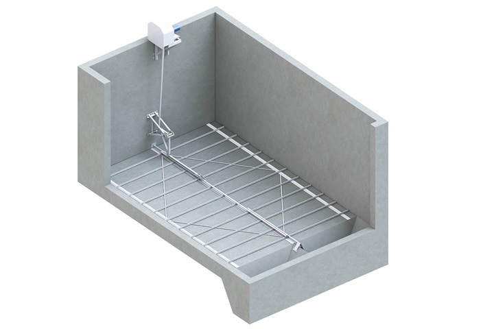 Zickert bottom sludge scraper