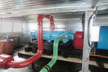 pump installation retrofit at customer site