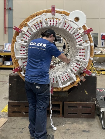 sulzer engineer working on a resistance temperature detector