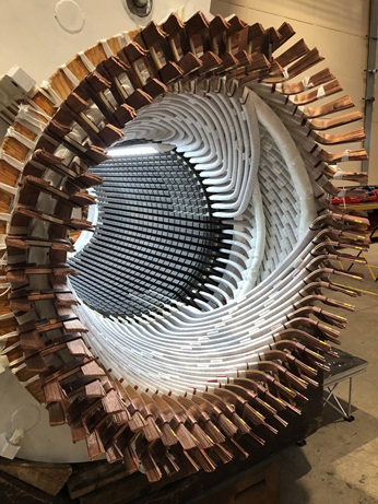 resistance temperature detector after complete rewind, testing, reinstallation and commissioning.