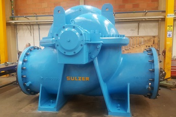 Pumps ready to be shipped back to a pumping station