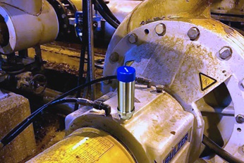 The system monitors the condition of the pumps in the pulp production line.