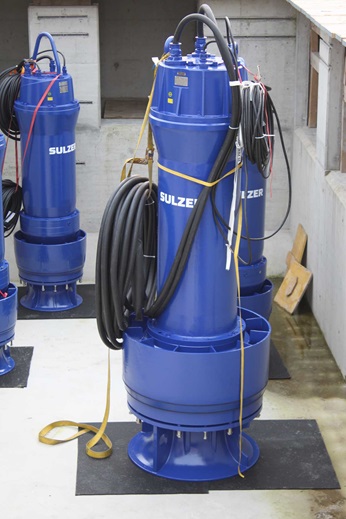 Submersible mixed-flow column pump type ABS AFLX