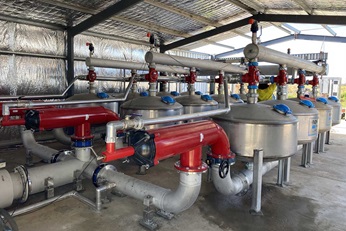 Sulzer pumping stations at Yenda Prods Irrigation, Australia
