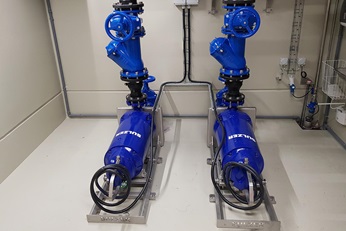 The XFP pumps working in a duty/standby arrangement, give the station a capacity of 25 liters per second.