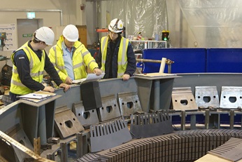 Starting the rebuild of the stator core