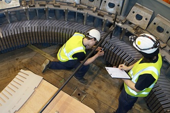 Sulzer rebuilt the core concentric to within 0.15 mm and circular from top to bottom to within 0.05mm