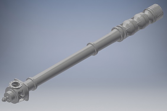 3D laser scanning was used by the in-house designers to draw up the complete pump with identical hydraulics and external connections