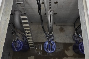 The wet well can efficiently handle the population increase during the summer months