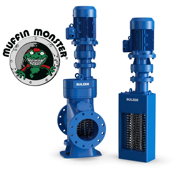 Muffin Monster™ inline/open channel grinders Sulzer