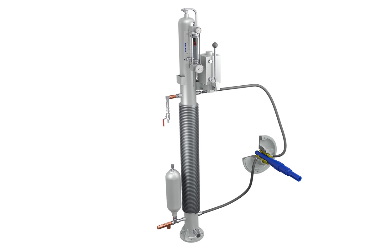 Thermosiphon SP15 seal pot system with mechanical seal for optimal performance