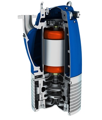 Submersible drainage pump XJ 900 cut