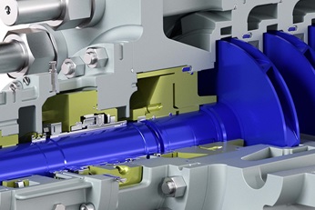 MD high-pressure stage casing pump - balance disk